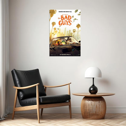 The Bad Guys Animation Action Comedy Poster Wall Art Print Home Wall Decor - xonomax