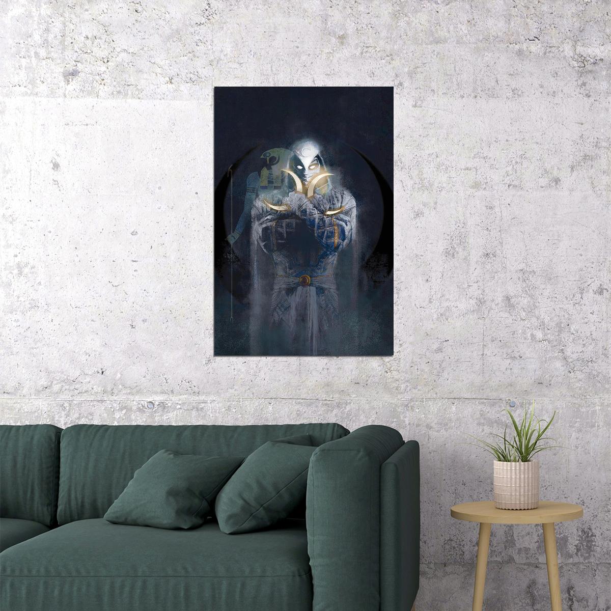 Moon Knight Movie Mystery Action Drama Adventure Poster Wall Art Print Home Wall Decor - xonomax