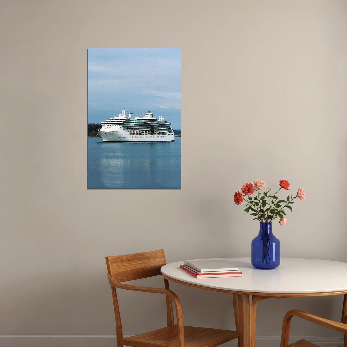 Royal Viking Sun Cruise Ship In Port Poster Wall Art Print Home Wall Decor