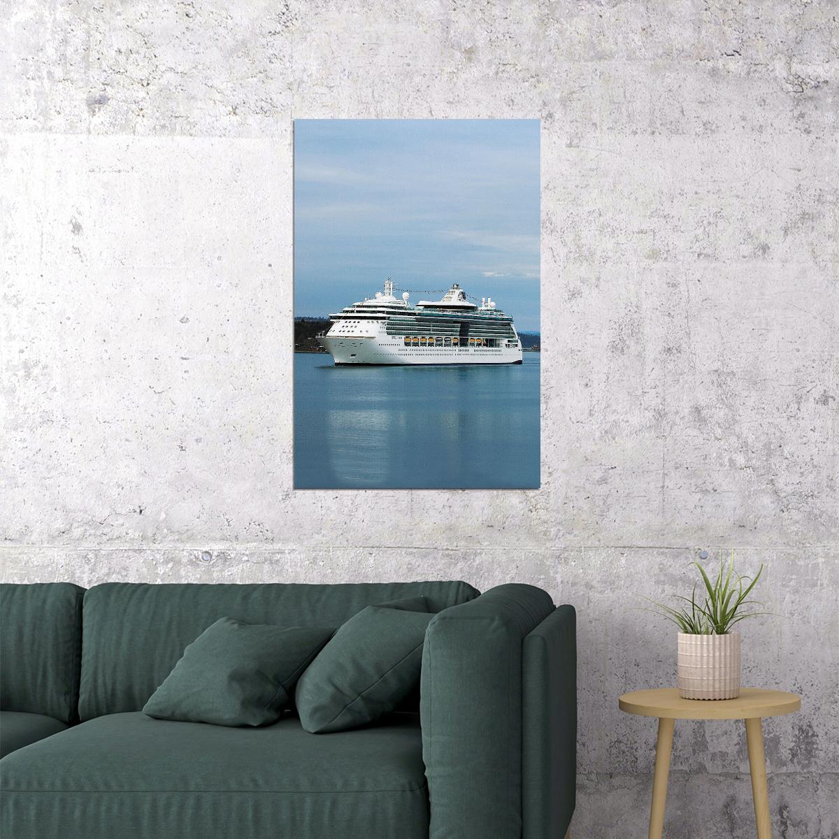 Royal Viking Sun Cruise Ship In Port Poster Wall Art Print Home Wall Decor