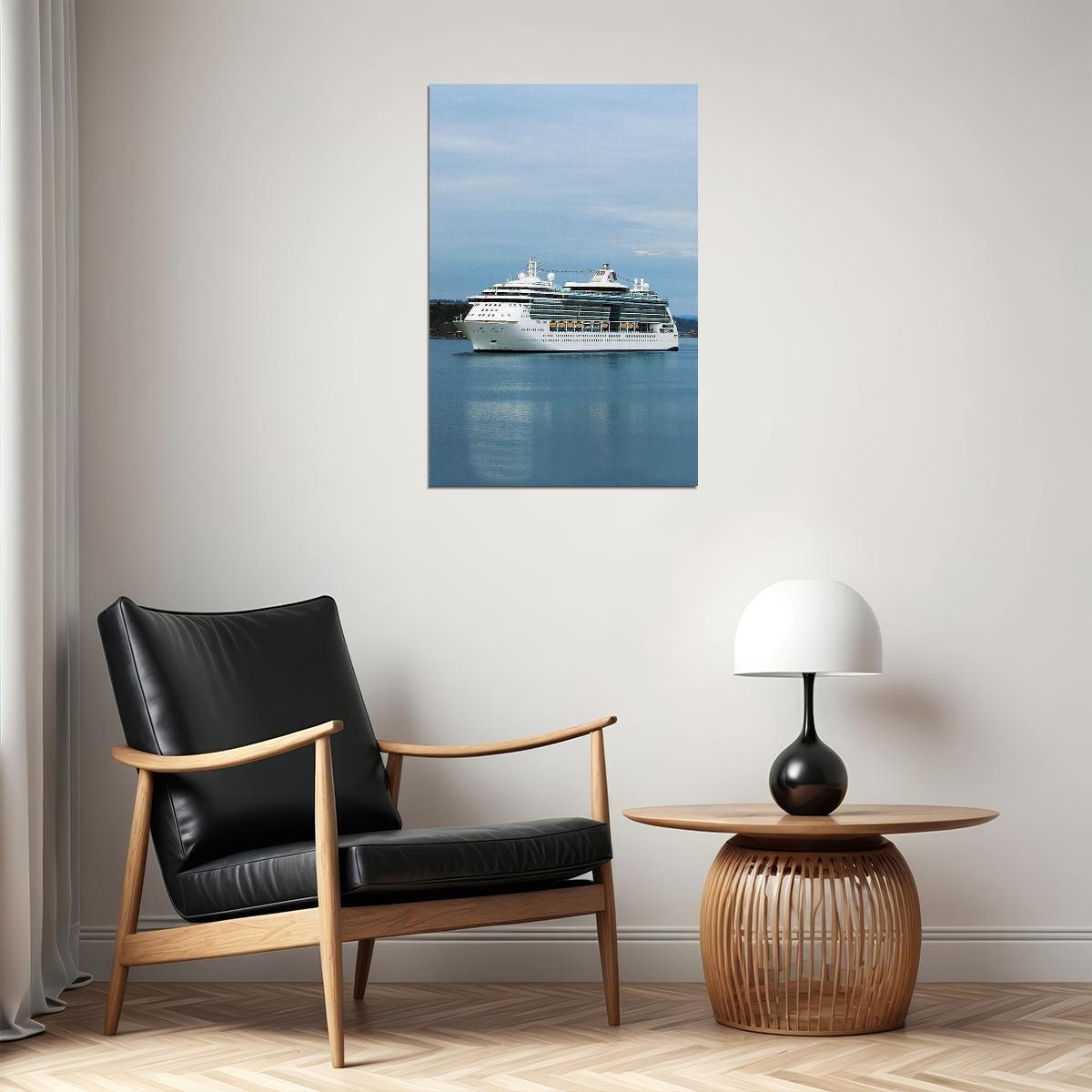 Royal Viking Sun Cruise Ship In Port Poster Wall Art Print Home Wall Decor