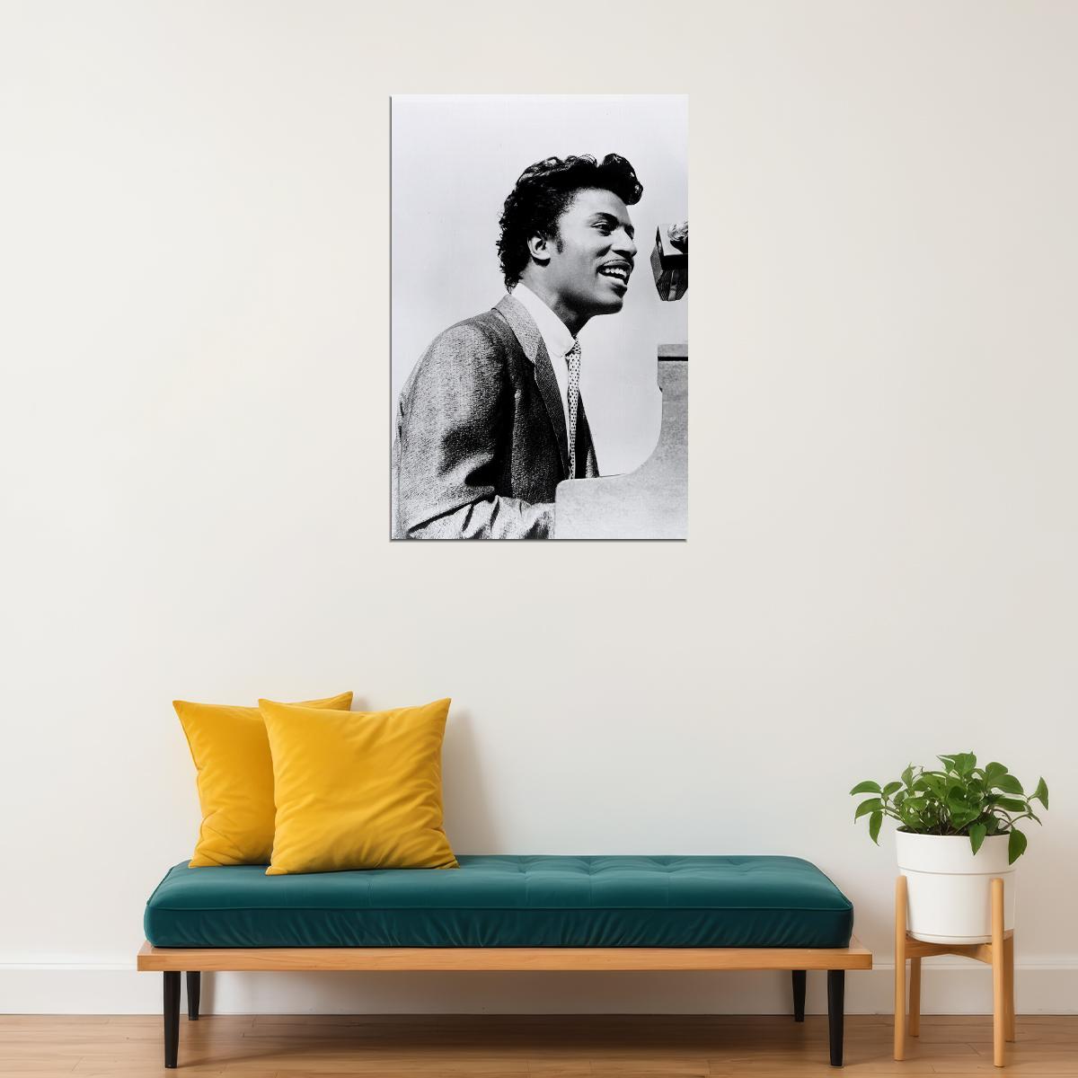 Portrait Of Little Richard Poster Wall Art Print Home Wall Decor - xonomax