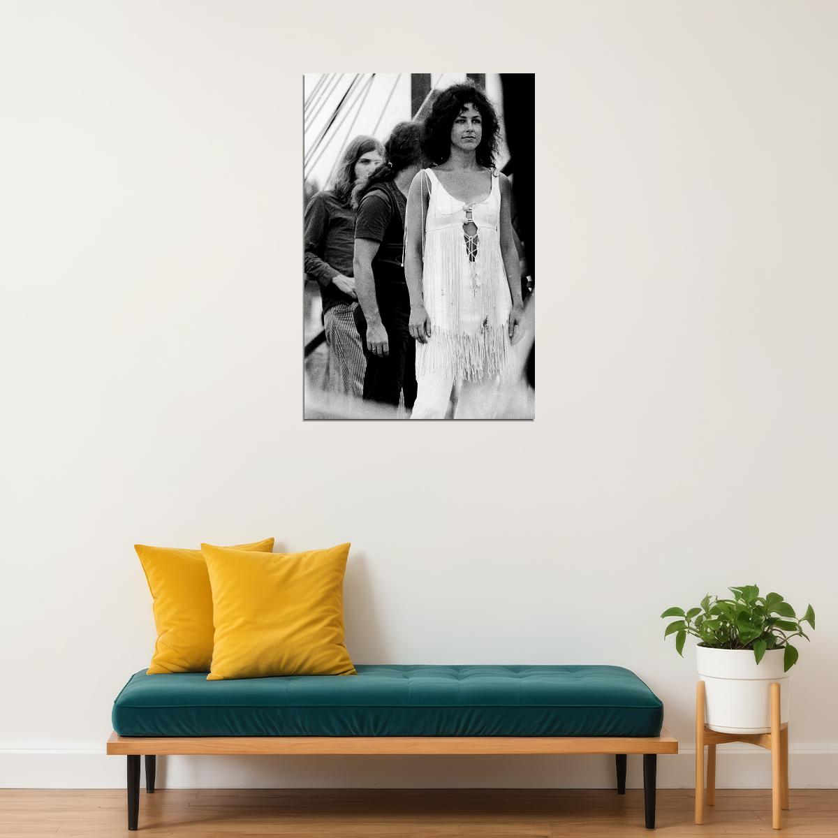 Jefferson Airplane At Woodstock Musicians Poster Wall Art Print Home Wall Decor