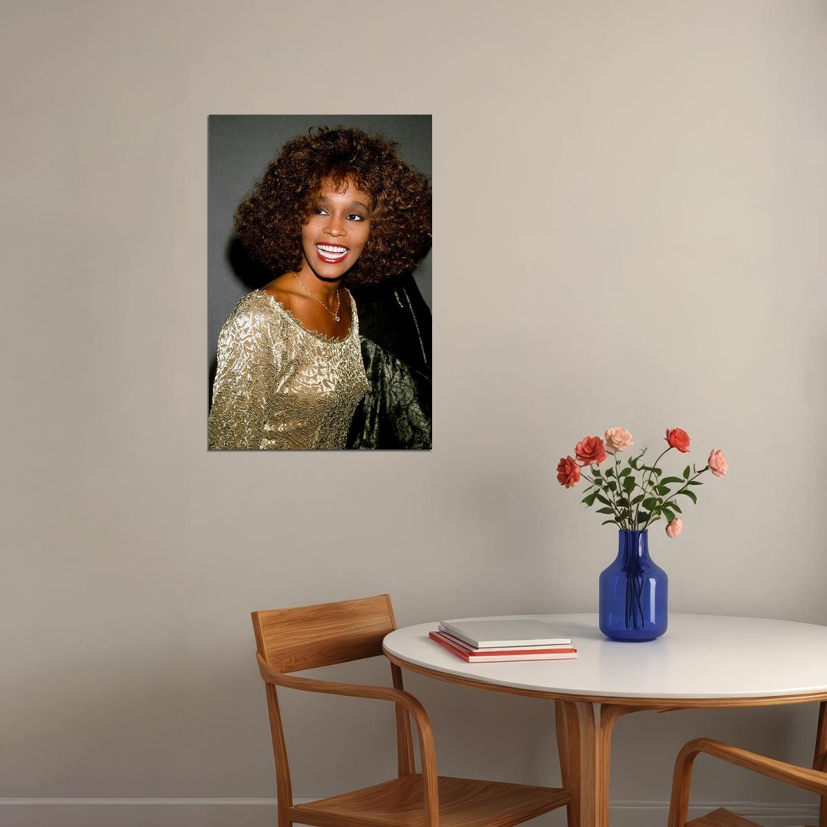 Whitney Houston Composer Actor Poster Wall Art Print Home Wall Decor - xonomax