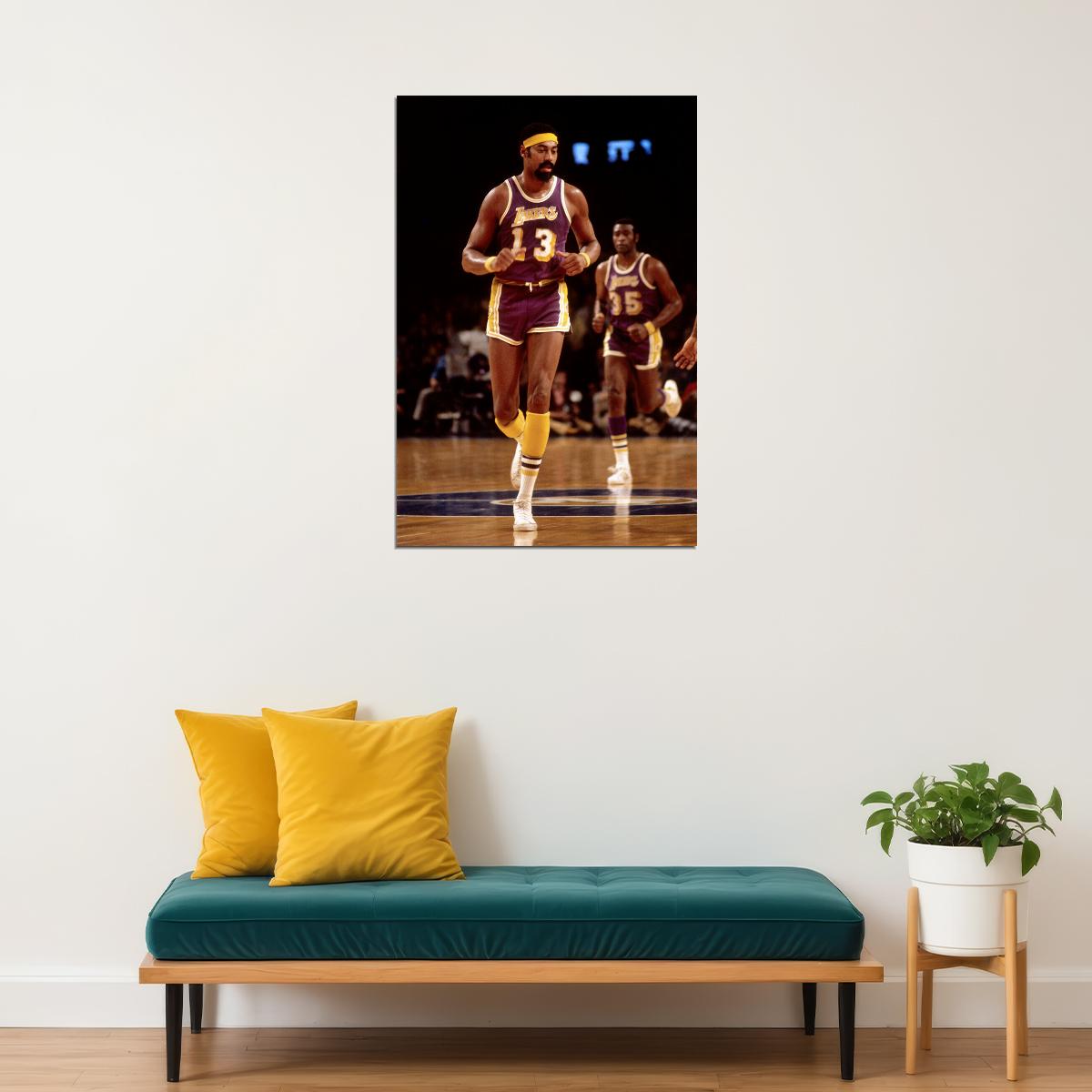 Wilt Chamberlain Famous Athlete Poster Wall Art Print Home Wall Decor - xonomax