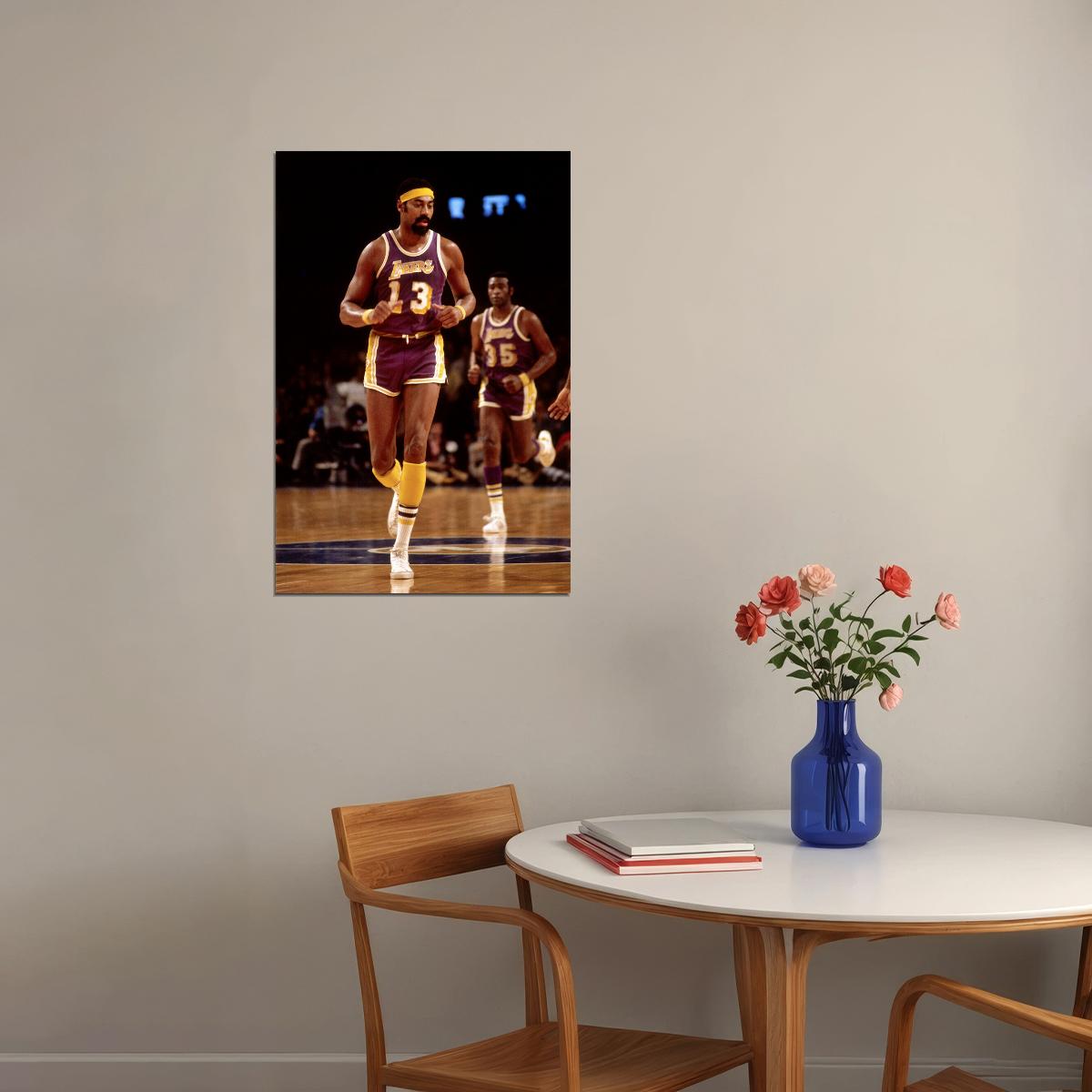 Wilt Chamberlain Famous Athlete Poster Wall Art Print Home Wall Decor - xonomax