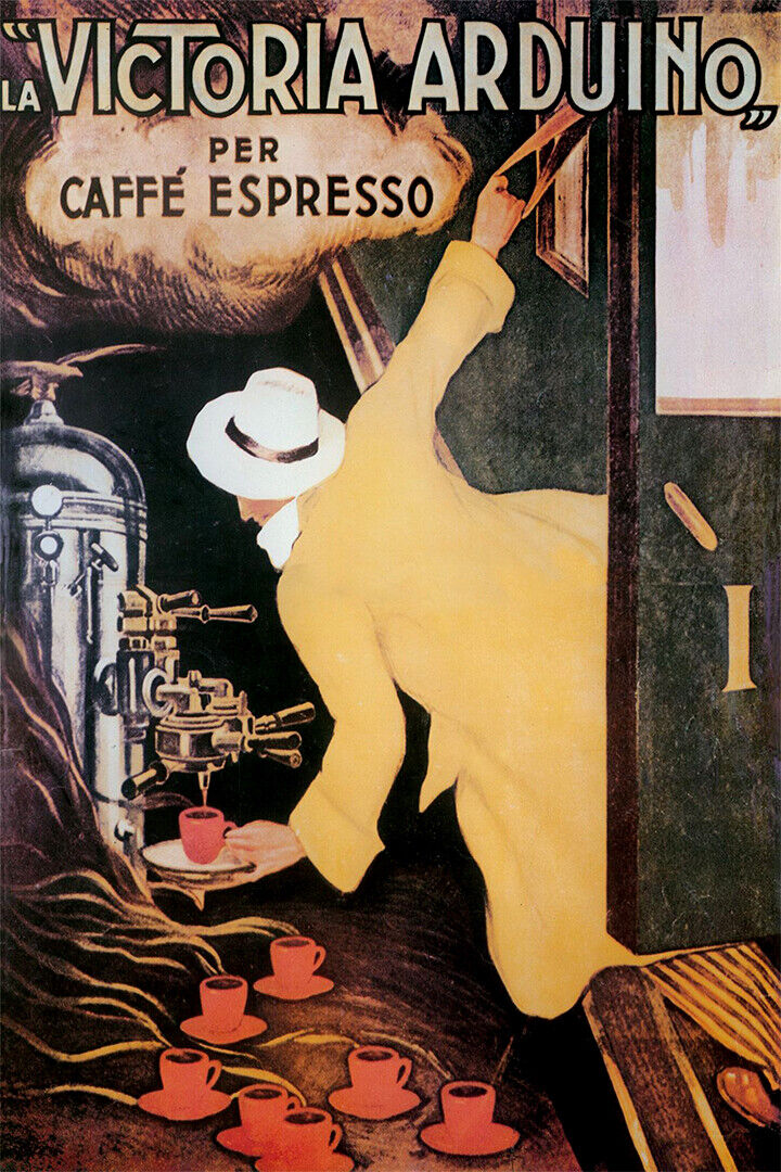La Victoria Arduino Vintage Expresso Coffee Poster Wall Art Print Home Wall Decor