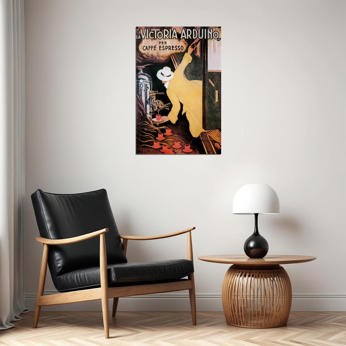 La Victoria Arduino Vintage Expresso Coffee Poster Wall Art Print Home Wall Decor