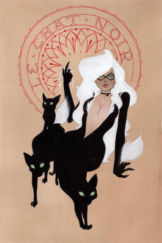 Black Cat By Steinlen Fine 1895 Poster Wall Art Print Home Wall Decor - xonomax