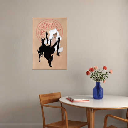 Black Cat By Steinlen Fine 1895 Poster Wall Art Print Home Wall Decor - xonomax