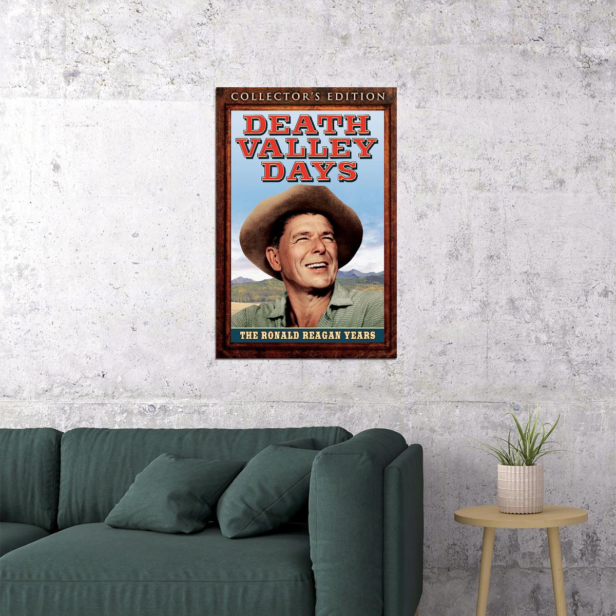 Ronald Reagan Hosting Death Valley Days Poster Wall Art Print Home Wall Decor
