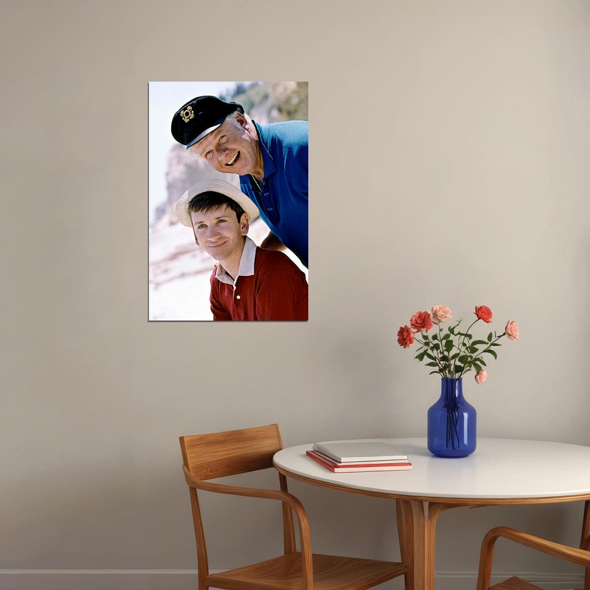 Alan Hale And Bob Denver In Gilligan's Island Movie Poster Wall Art Print Home Wall Decor - xonomax
