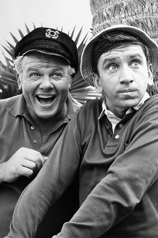 Alan Hale And Bob Denver In Gilligan's Island Poster Wall Art Print Home Wall Decor - xonomax