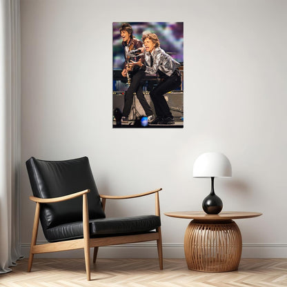 Mick Jagger Singing In Concert Poster Wall Art Print Home Wall Decor - xonomax