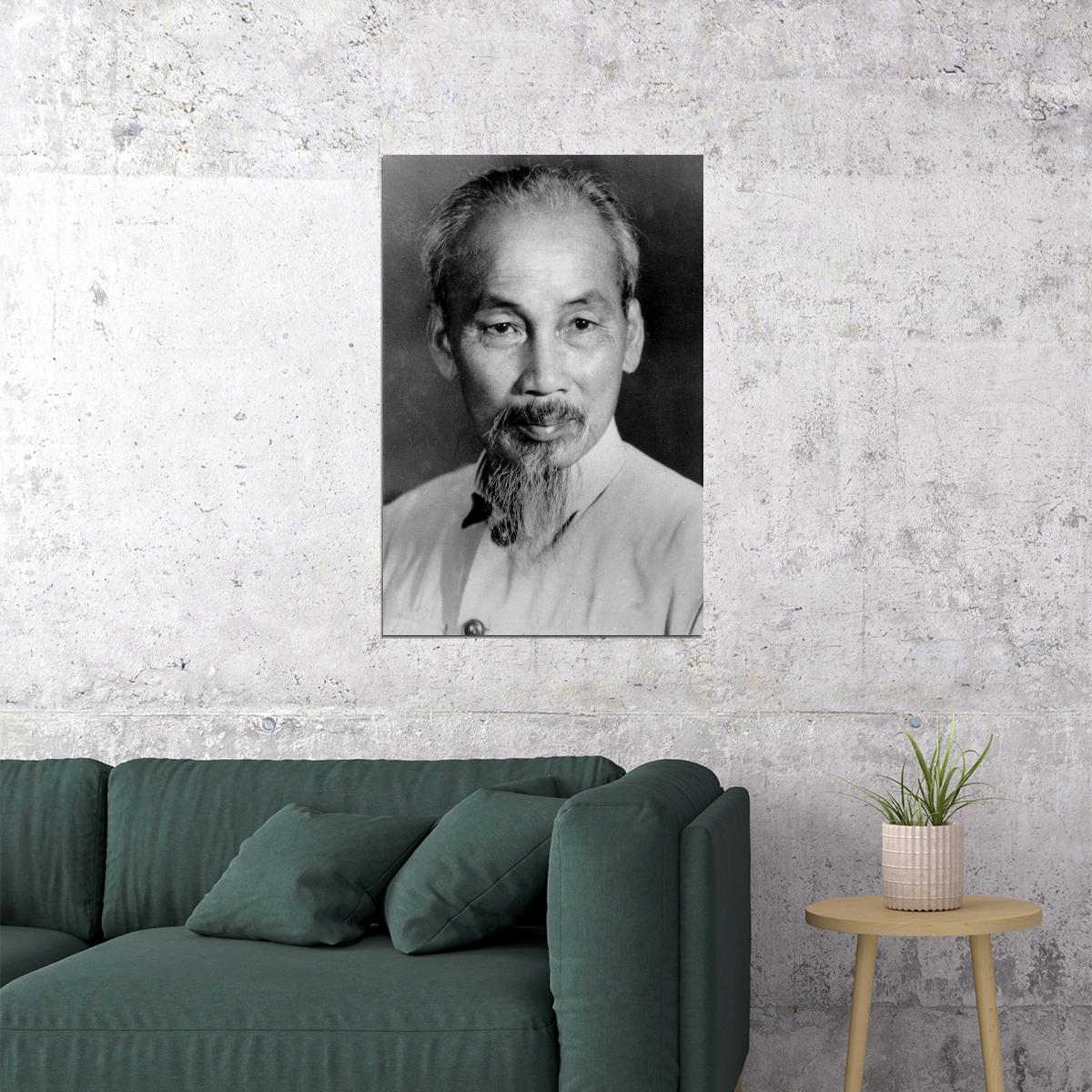 Ho Chi Minh Leader President Poster Wall Art Print Home Wall Decor - xonomax