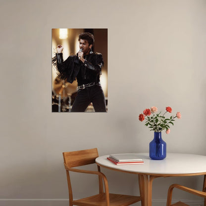 George Michael Singing Poster Wall Art Print Home Wall Decor - xonomax