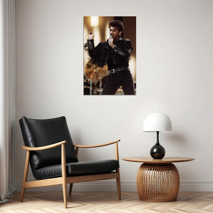 George Michael Singing Poster Wall Art Print Home Wall Decor - xonomax