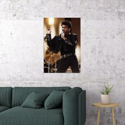 George Michael Singing Poster Wall Art Print Home Wall Decor - xonomax