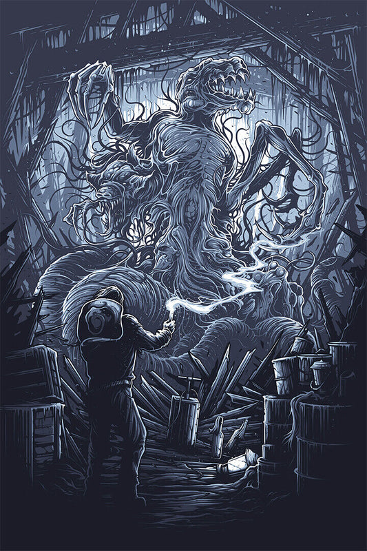 The Monster Movie Horror Poster Wall Art Print Home Wall Decor - xonomax