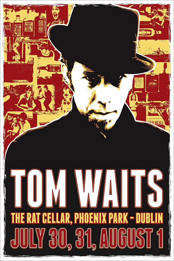 Tom Waits Concert Songwriter Poster Wall Art Print Home Wall Decor - xonomax