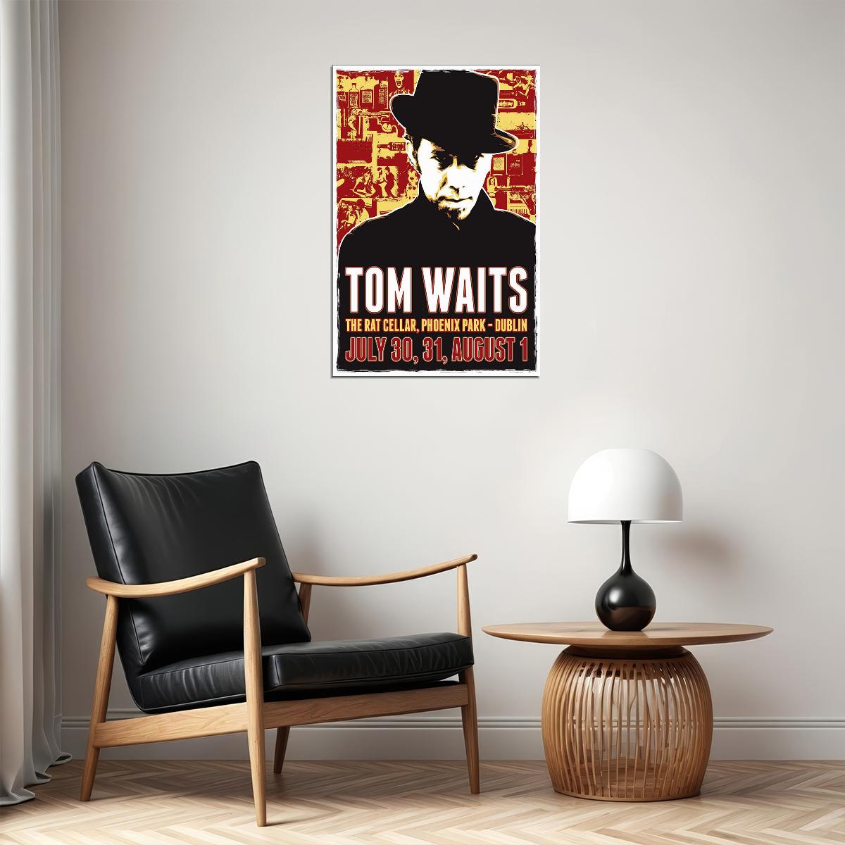 Tom Waits Concert Songwriter Poster Wall Art Print Home Wall Decor - xonomax