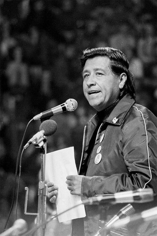 Cesar Chavez Speaking On Grape Boycott Poster Wall Art Print Home Wall Decor - xonomax