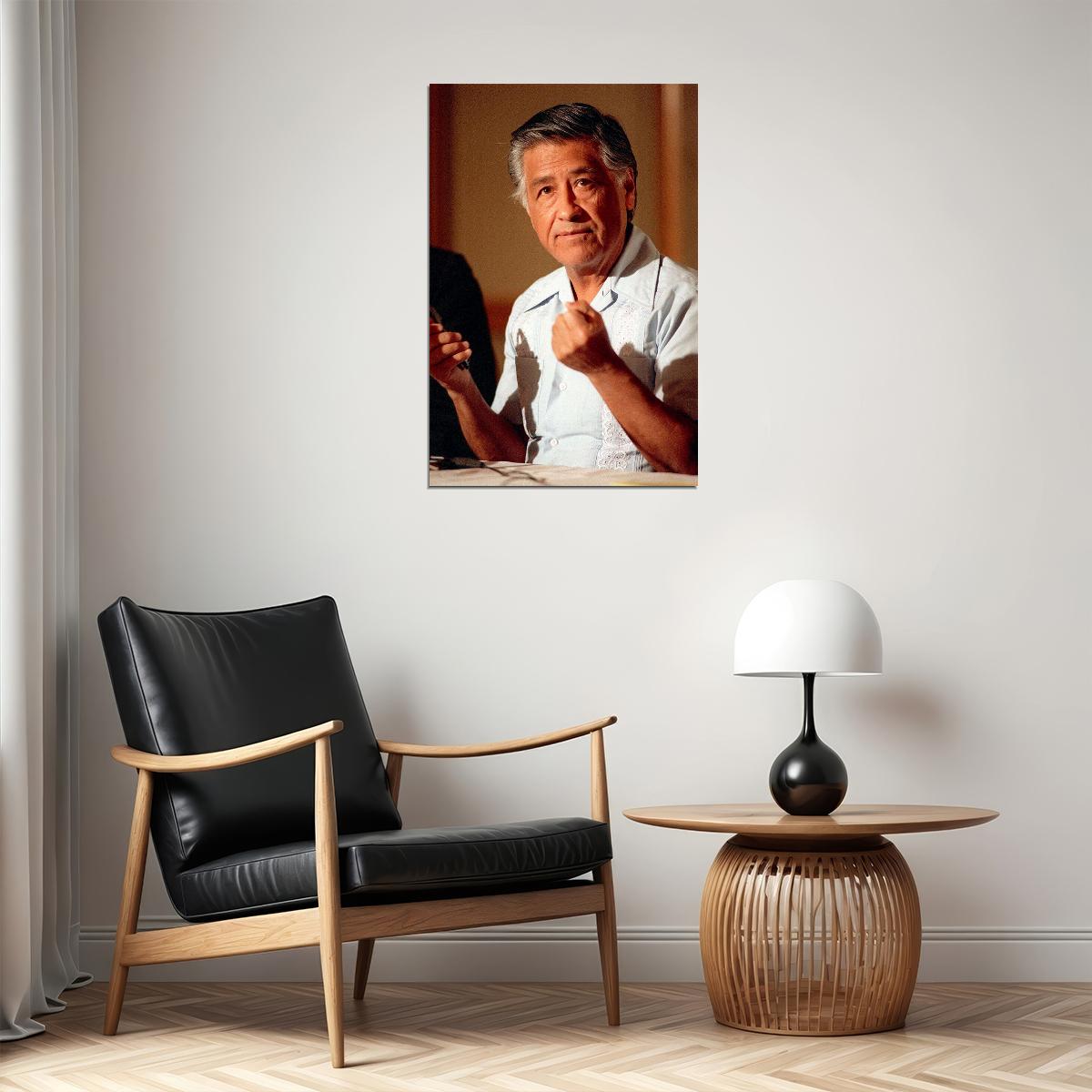Cesar Chavez Human Rights Defender Poster Wall Art Print Home Wall Decor - xonomax