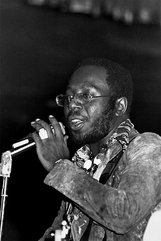 Curtis Mayfield Singing Poster Wall Art Print Home Wall Decor - xonomax