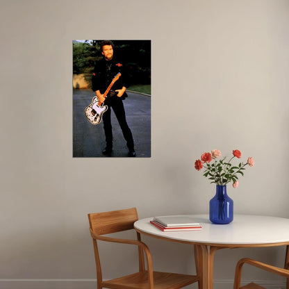 Waylon Jennings Relaxing In Chair Poster Wall Art Print Home Wall Decor - xonomax