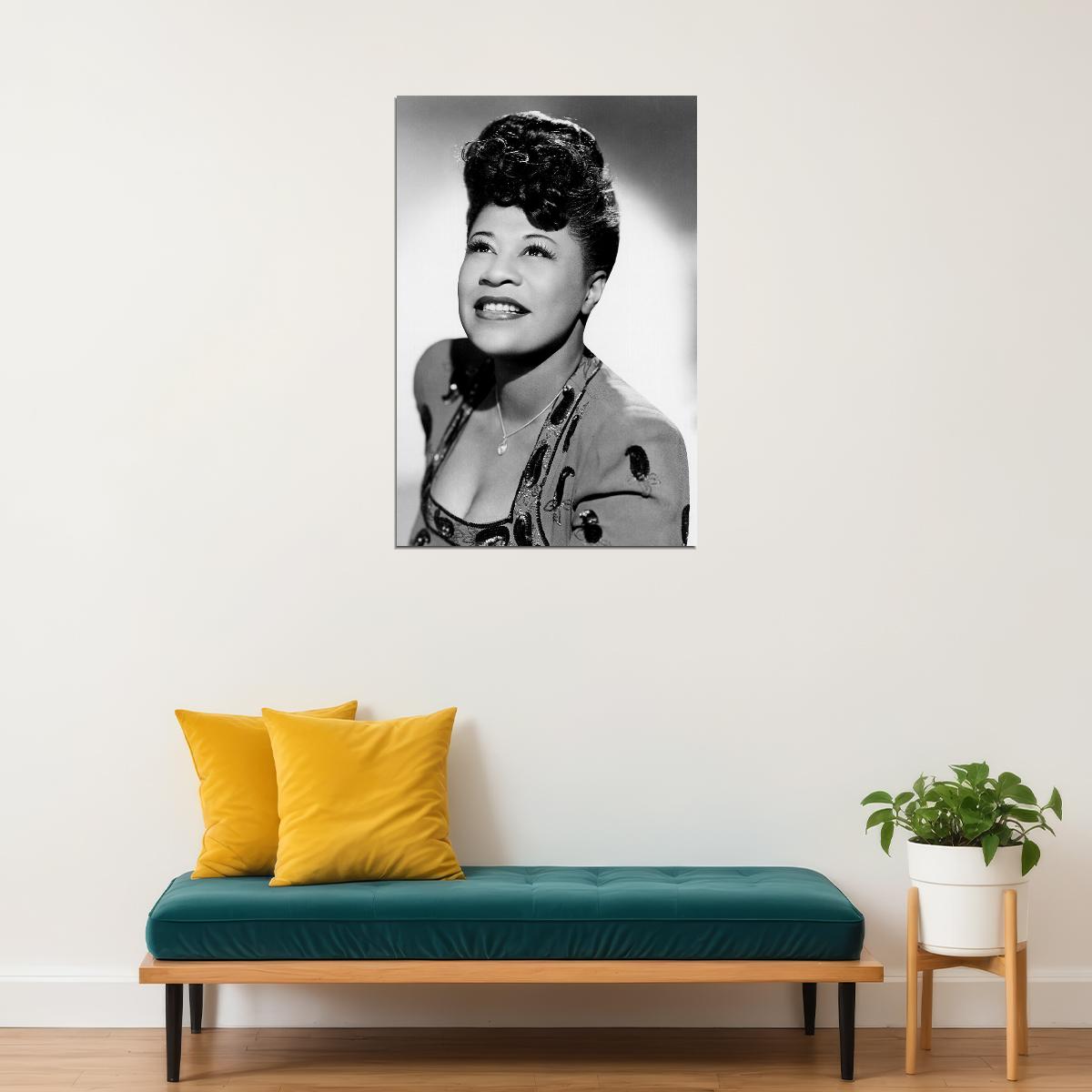 Ella Fitzgerald Jazz Vocalist Music Conductor Poster Wall Art Print Home Wall Decor - xonomax
