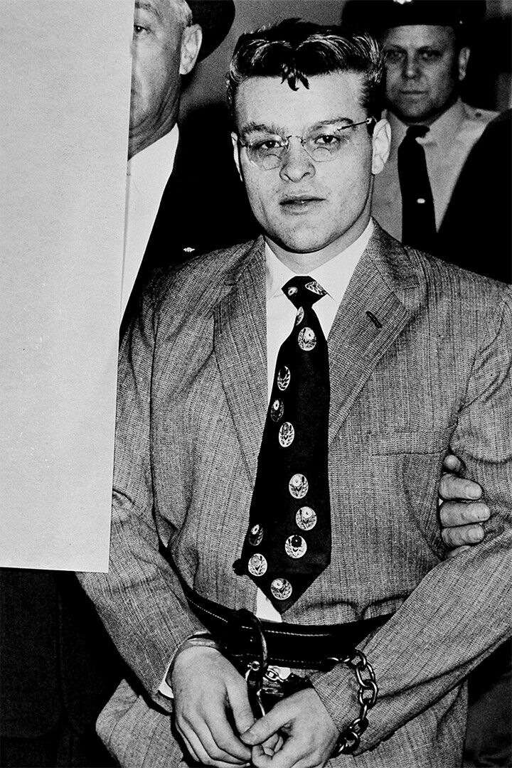 Murder Suspect Charles Starkweather Led To Courtroom Poster Wall Art Print Home Wall Decor - xonomax