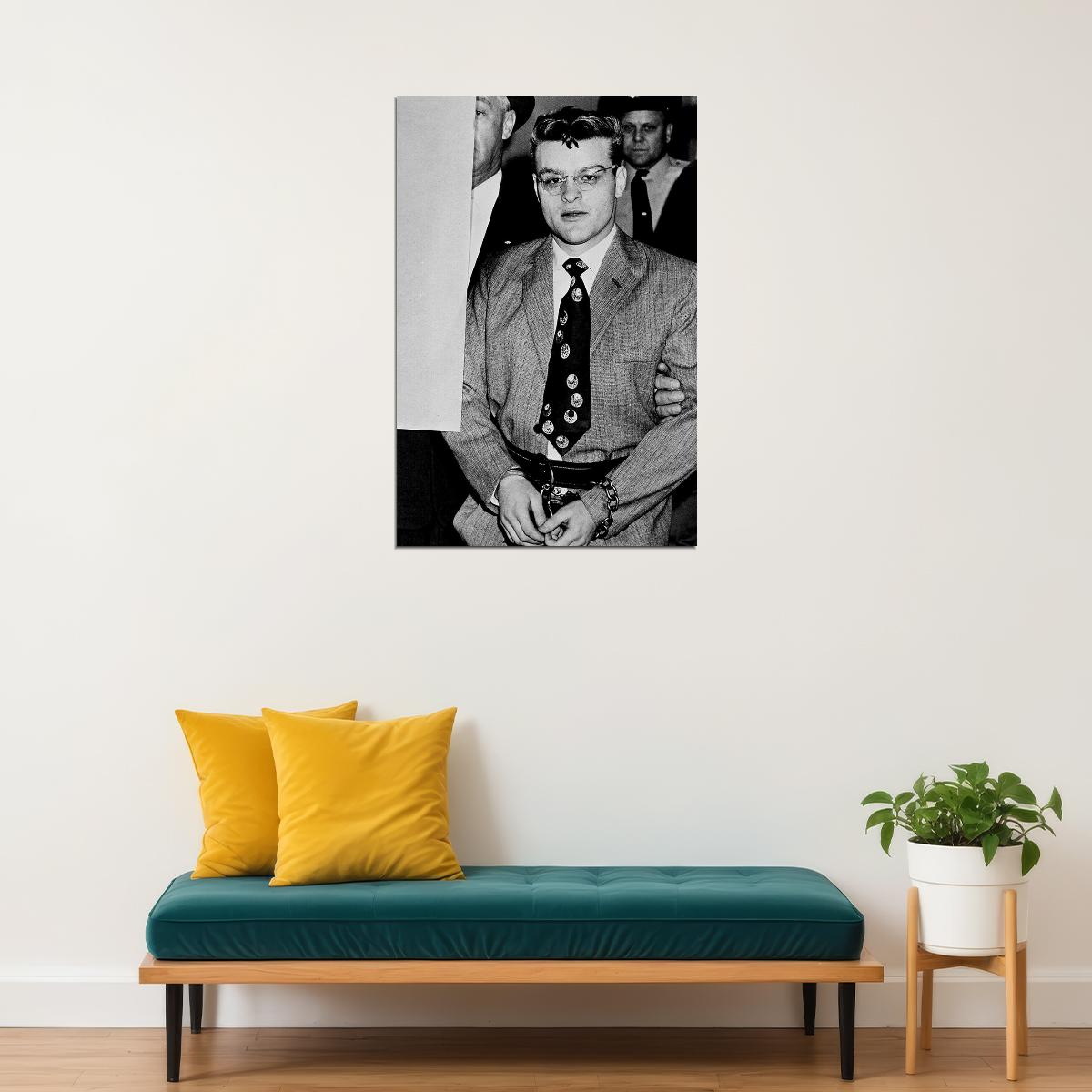 Murder Suspect Charles Starkweather Led To Courtroom Poster Wall Art Print Home Wall Decor - xonomax