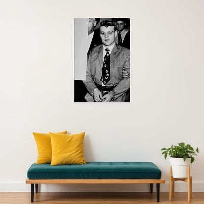 Murder Suspect Charles Starkweather Led To Courtroom Poster Wall Art Print Home Wall Decor - xonomax