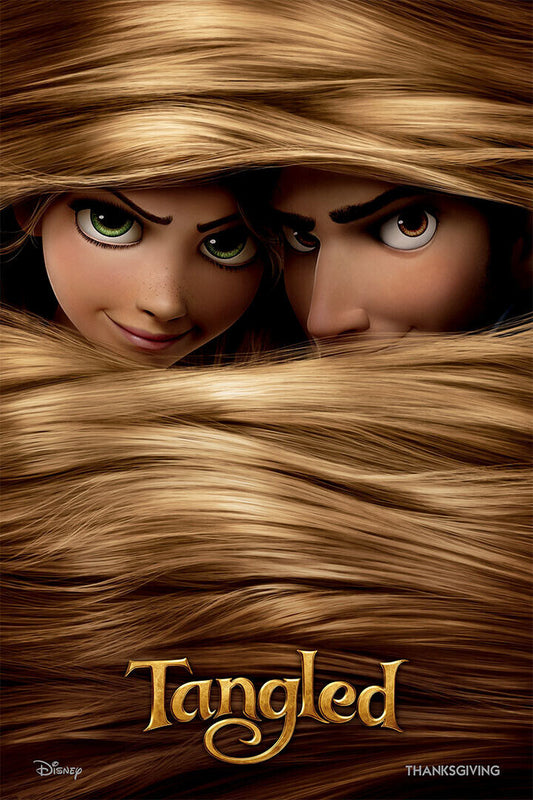 Tangled Rapunzel Flynn Maximus Movie Poster Wall Art Print Home Wall Decor - xonomax