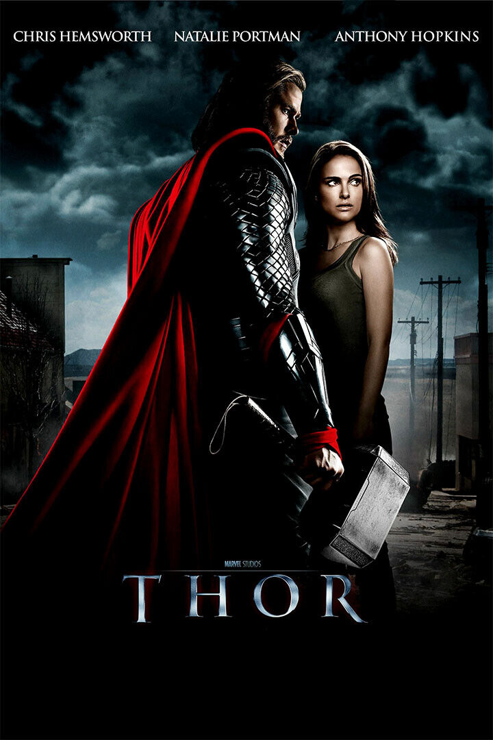 Chris Hemsworth Natalie Portman Movie Thor Poster Wall Art Print Home Wall Decor - xonomax