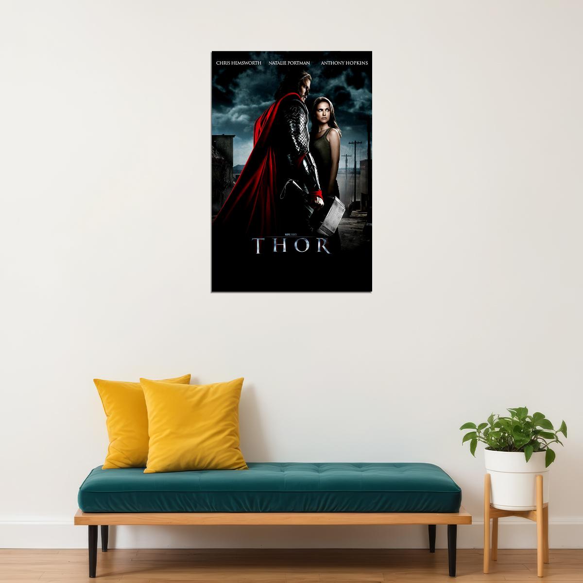 Chris Hemsworth Natalie Portman Movie Thor Poster Wall Art Print Home Wall Decor - xonomax