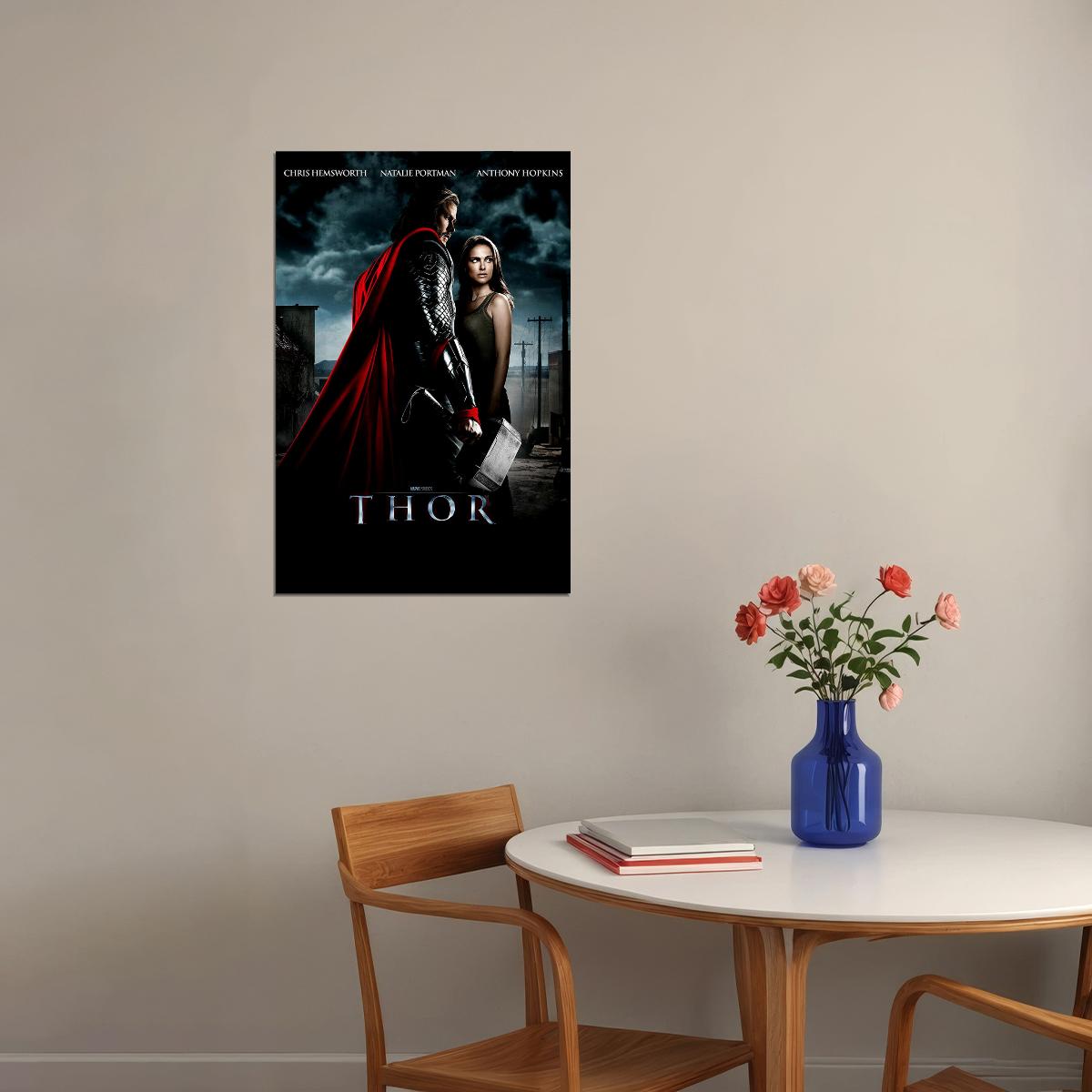 Chris Hemsworth Natalie Portman Movie Thor Poster Wall Art Print Home Wall Decor - xonomax