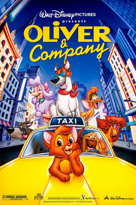 Oliver And Company Collectible Movie Picture Poster Wall Art Print Home Wall Decor - xonomax