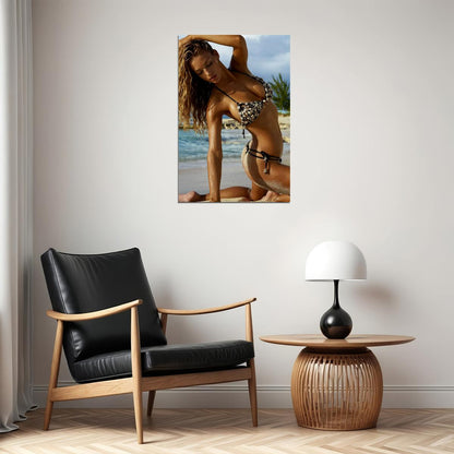 Fashion Photo Model Hannah Ferguson Sports Swimsuit Poster Wall Art Print Home Wall Decor - xonomax