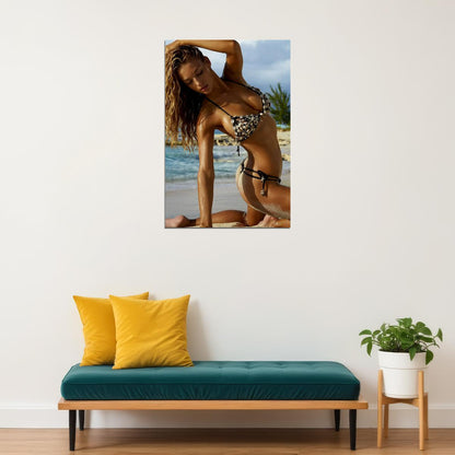 Fashion Photo Model Hannah Ferguson Sports Swimsuit Poster Wall Art Print Home Wall Decor - xonomax