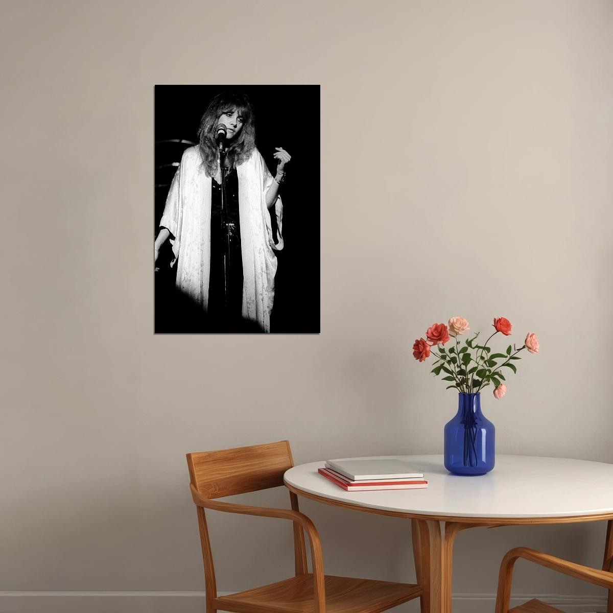 Stevie Nicks Of Fleetwood Mac Classic Rock Shawl Poster Wall Art Print Home Wall Decor - xonomax