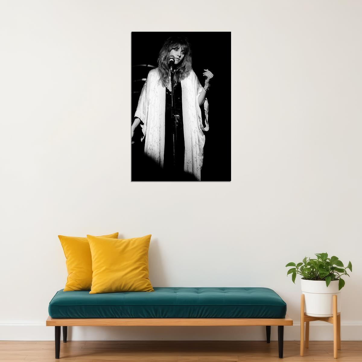 Stevie Nicks Of Fleetwood Mac Classic Rock Shawl Poster Wall Art Print Home Wall Decor - xonomax