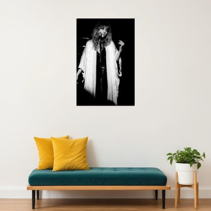 Stevie Nicks Of Fleetwood Mac Classic Rock Shawl Poster Wall Art Print Home Wall Decor - xonomax