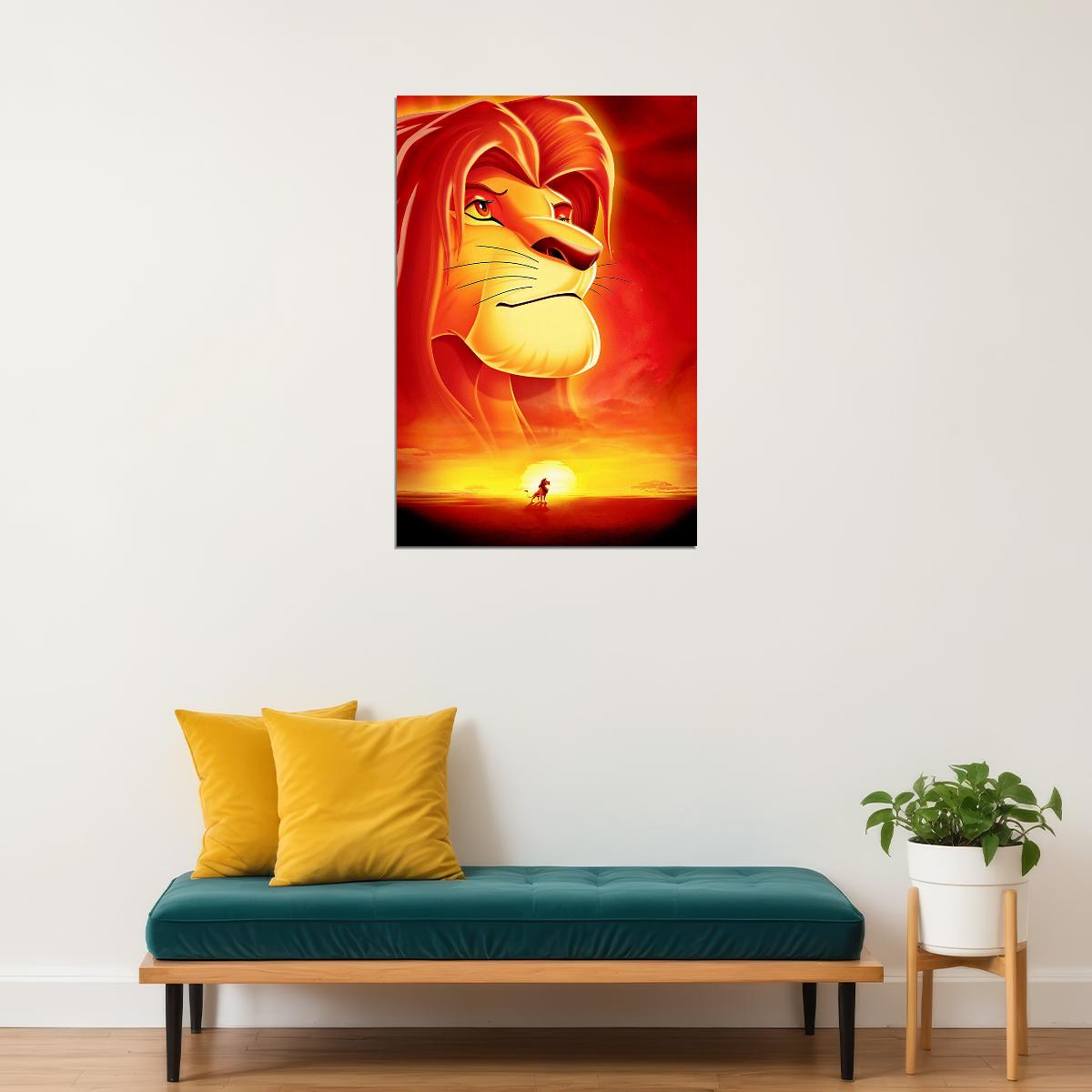 Lion King Cub Simba 2019 Picture Poster Wall Art Print Home Wall Decor - xonomax