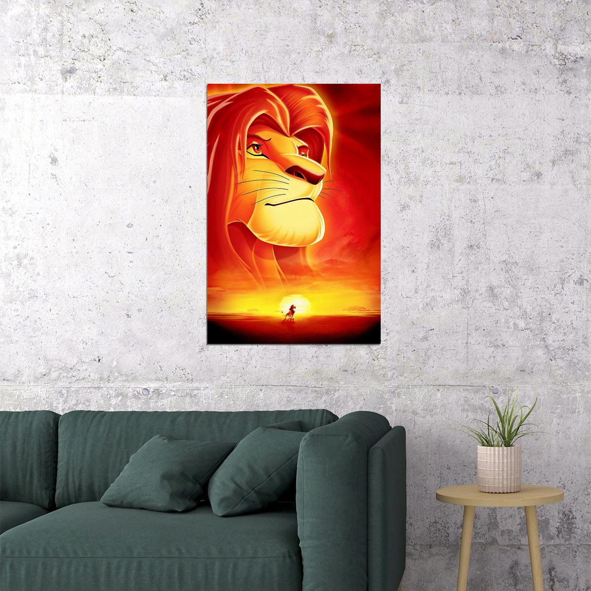 Lion King Cub Simba 2019 Picture Poster Wall Art Print Home Wall Decor - xonomax