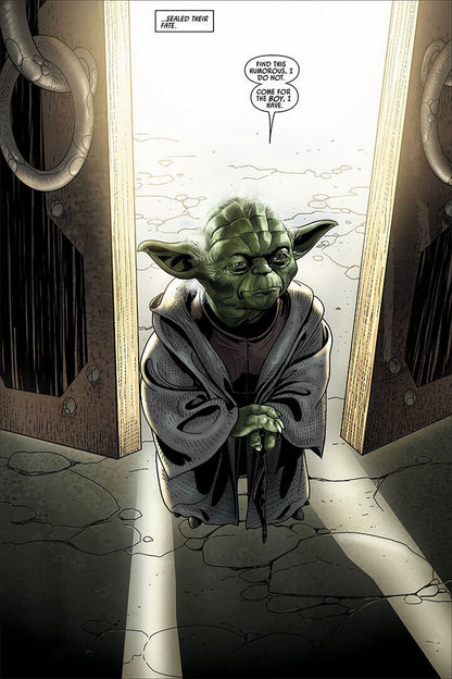 Star Wars Yoda Jedi Master Comic Poster Wall Art Print Home Wall Decor