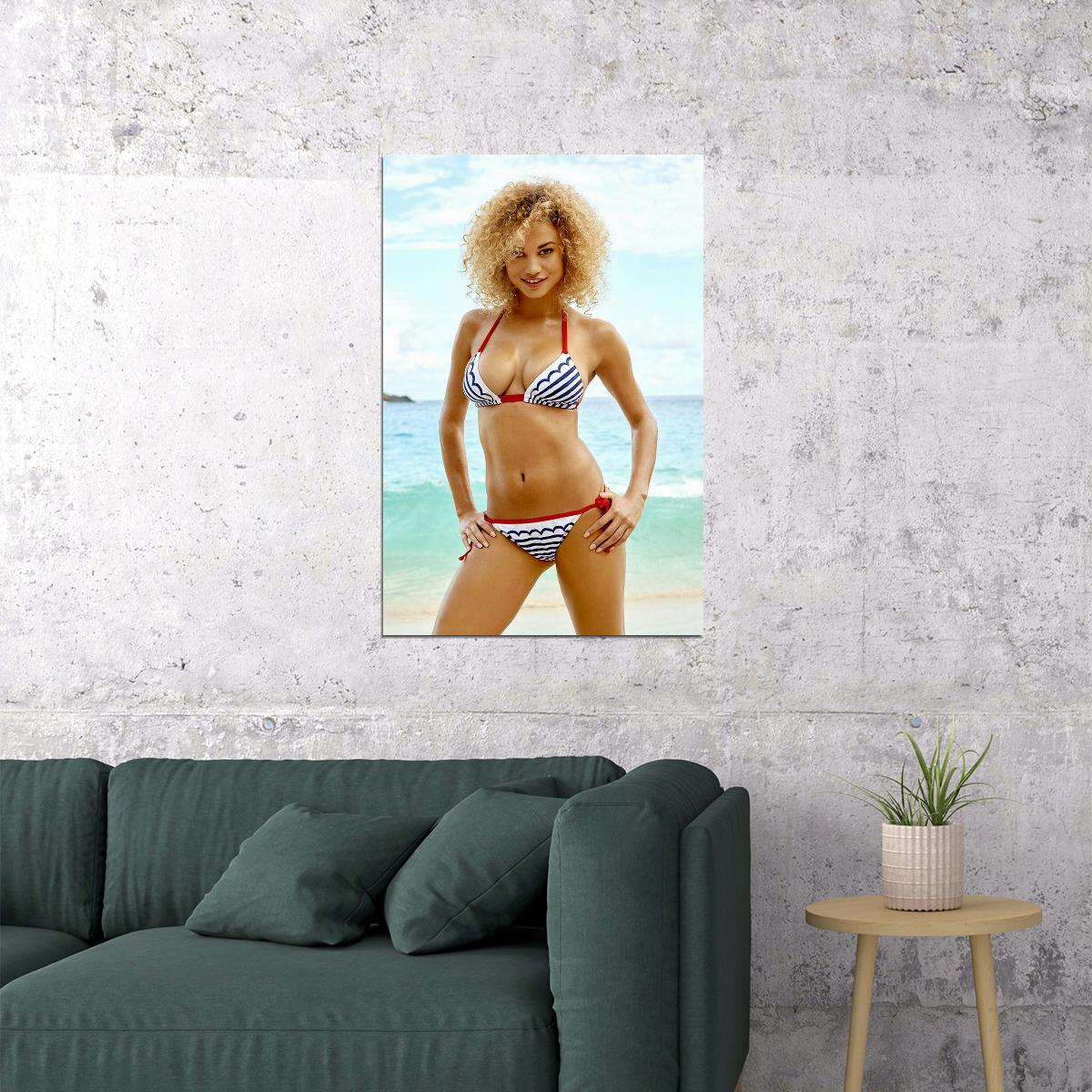 Rose Bertram Fashion Model Swimsuit Summer Poster Wall Art Print Home Wall Decor