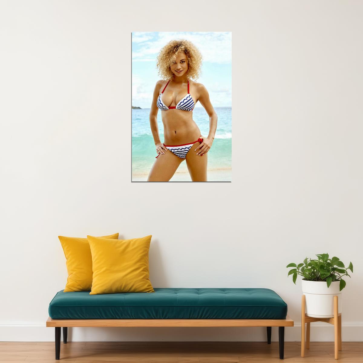 Rose Bertram Fashion Model Swimsuit Summer Poster Wall Art Print Home Wall Decor