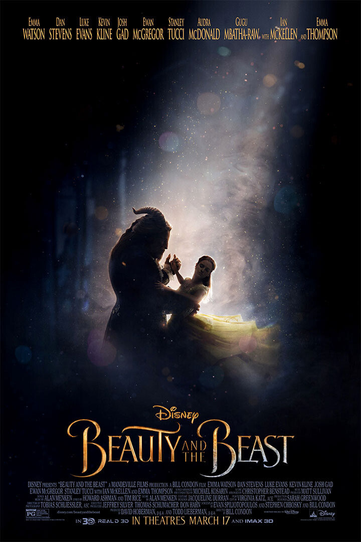 Beauty And The Beast 2017 Movie Rose Under Glass Poster Wall Art Print Home Wall Decor - xonomax