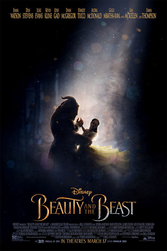 Beauty And The Beast 2017 Movie Rose Under Glass Poster Wall Art Print Home Wall Decor - xonomax